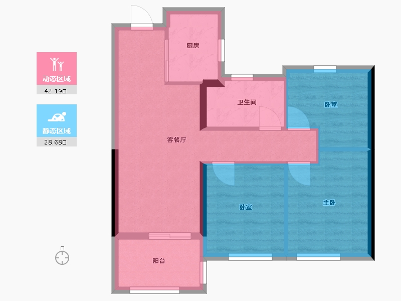 福建省-福州市-国贸江屿原-63.12-户型库-动静分区