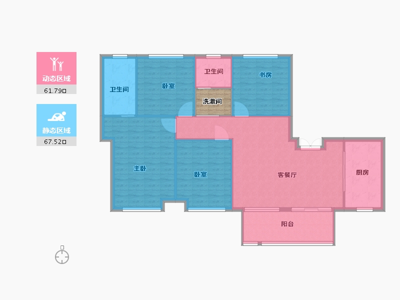 安徽省-滁州市-桂语江南-122.25-户型库-动静分区