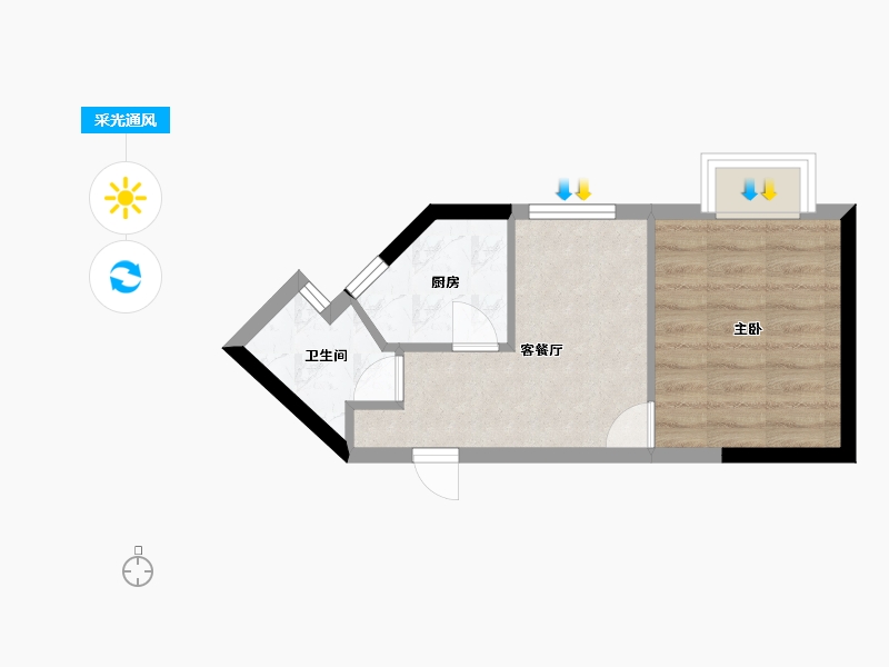 广东省-汕头市-怡璟海岸雅园-30.40-户型库-采光通风