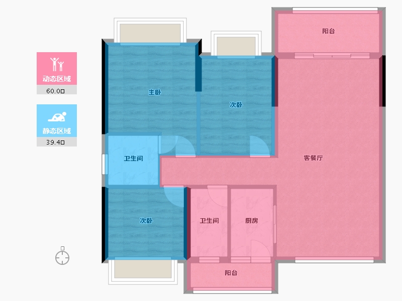 广东省-云浮市-万汇广场-100.00-户型库-动静分区