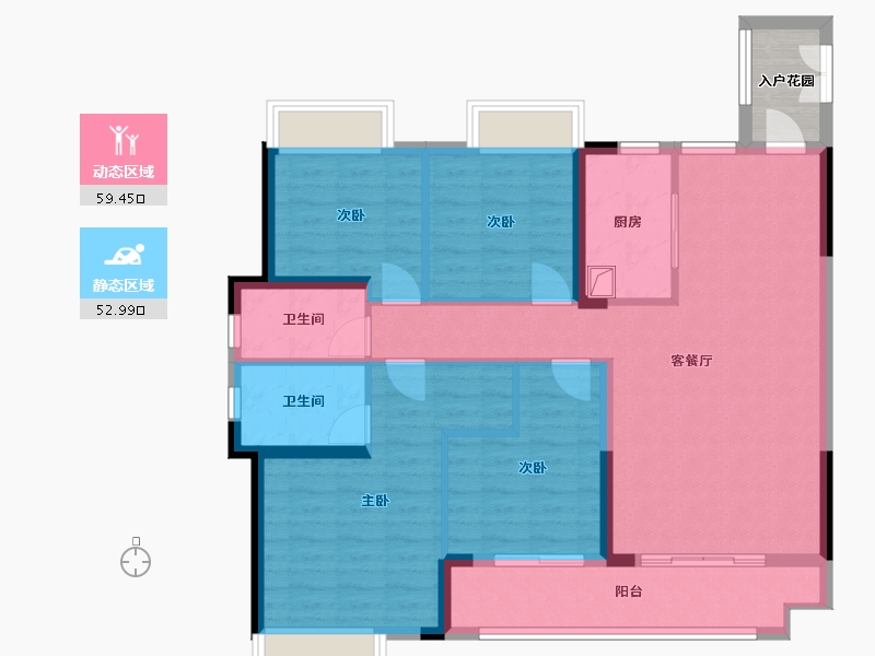 江西省-上饶市-嘉福未来城-104.30-户型库-动静分区