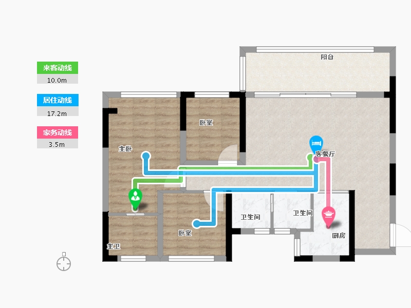 四川省-成都市-首钢璟悦里-90.00-户型库-动静线