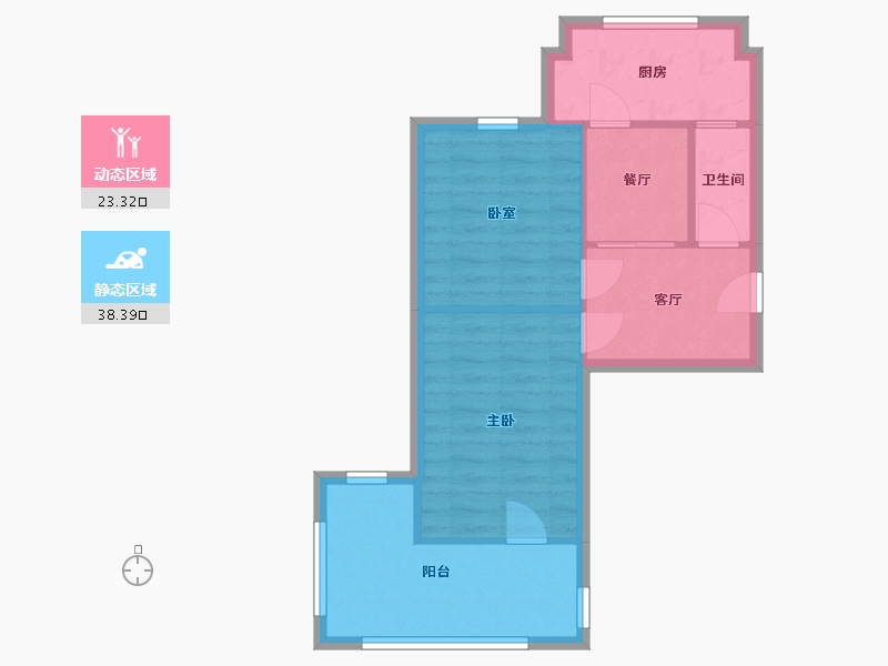 河北省-石家庄市-裕东小区-54.00-户型库-动静分区