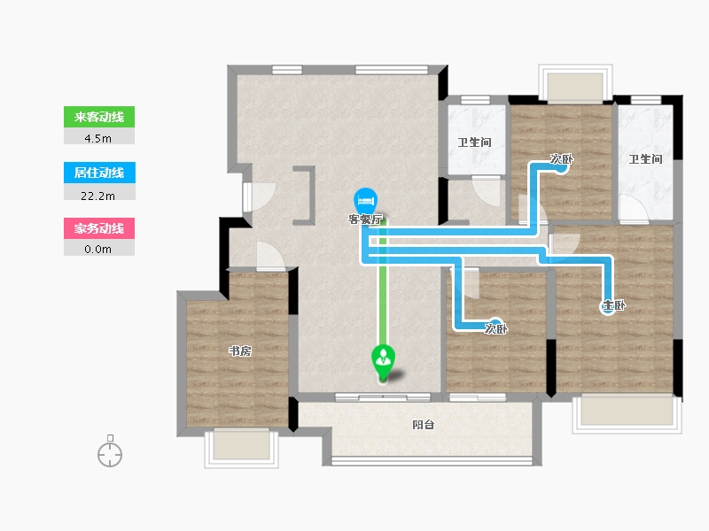 江西省-九江市-融创匡庐别院-111.96-户型库-动静线