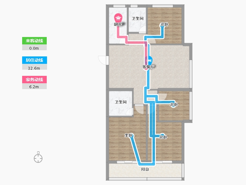 浙江省-杭州市-杭房·启润学府-97.28-户型库-动静线