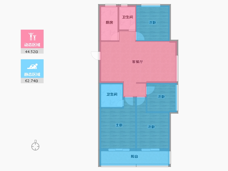 浙江省-杭州市-杭房·启润学府-97.28-户型库-动静分区