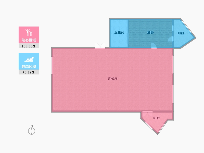 浙江省-绍兴市-恒美大厦-192.00-户型库-动静分区