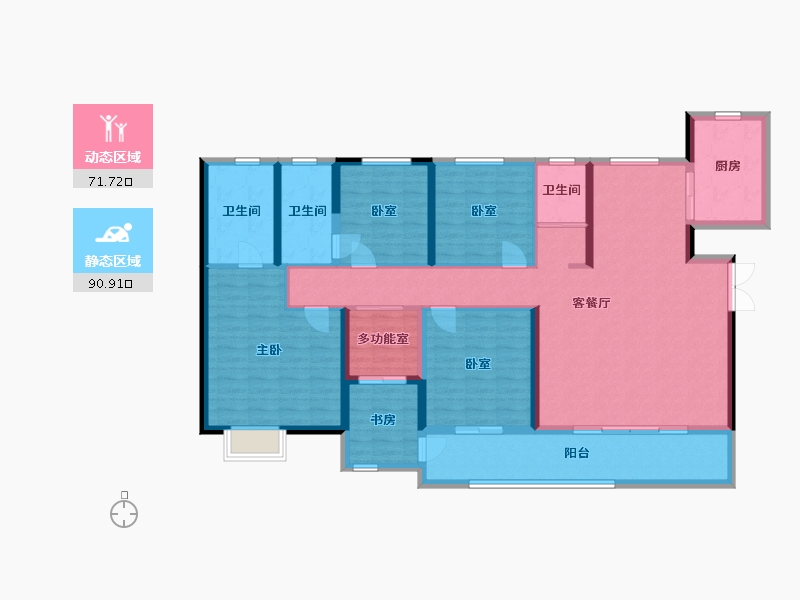 山西省-晋中市-文旅·云溪里-146.85-户型库-动静分区