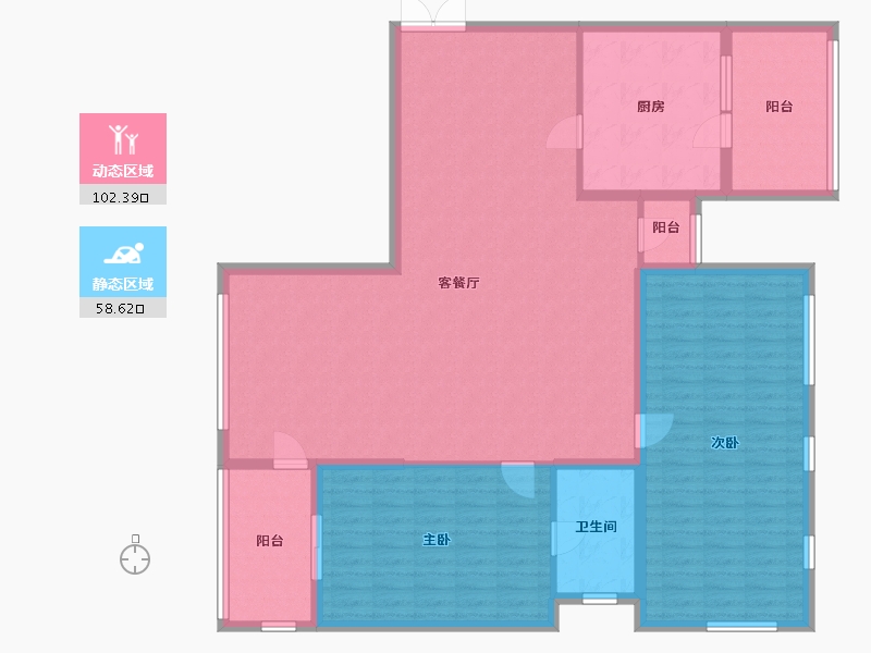 上海-上海市-老西门新苑-160.00-户型库-动静分区