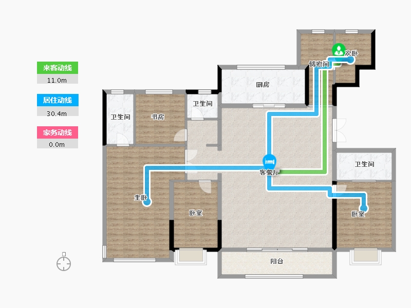 安徽省-马鞍山市-德信江山云起-185.97-户型库-动静线