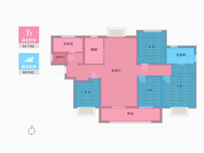 广东省-东莞市-保利招商锦上-102.74-户型库-动静分区