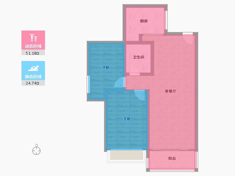 四川省-成都市-川发宽窄慢里-67.51-户型库-动静分区