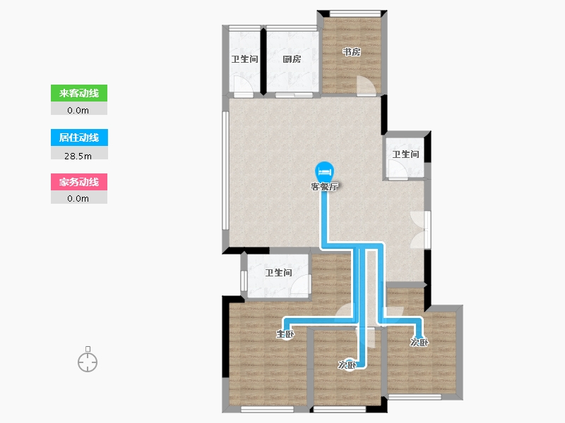 四川省-成都市-建发天府养云-107.41-户型库-动静线