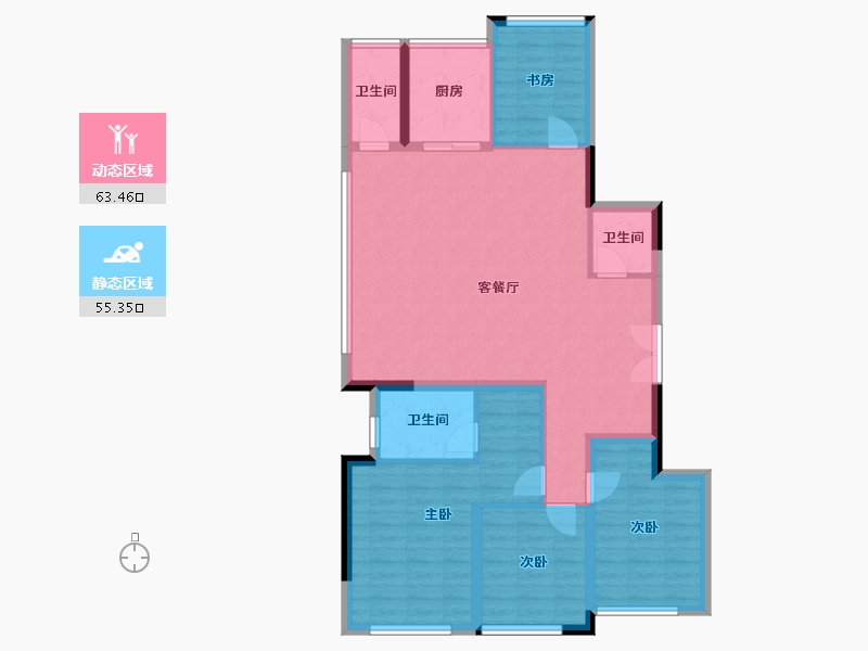 四川省-成都市-建发天府养云-107.41-户型库-动静分区