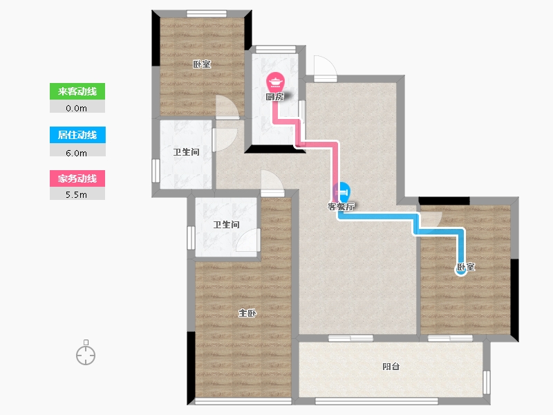 江西省-九江市-广隆赣江铭著小区-92.14-户型库-动静线