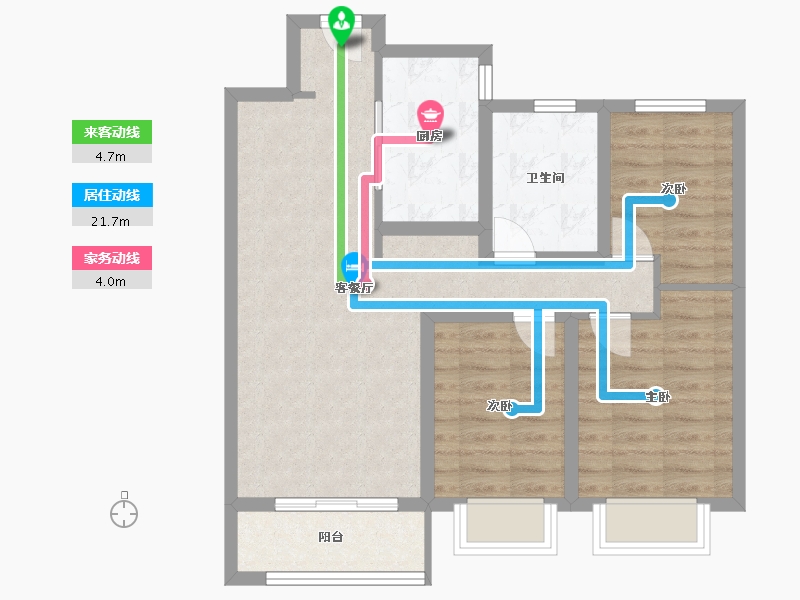 甘肃省-兰州市-华润置地二十四城-80.00-户型库-动静线