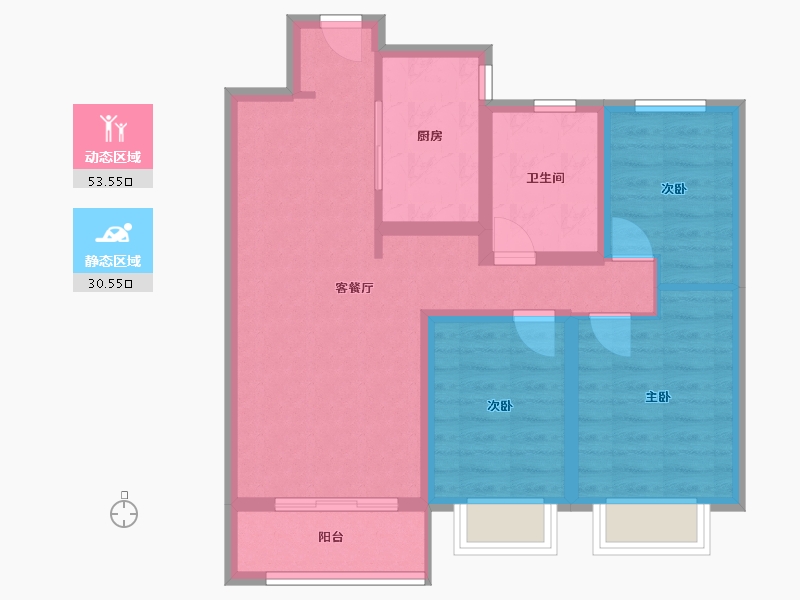 甘肃省-兰州市-华润置地二十四城-80.00-户型库-动静分区