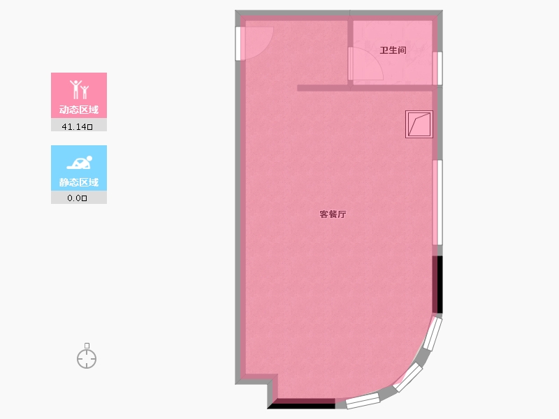 湖南省-长沙市-澳海云天赋-57.00-户型库-动静分区