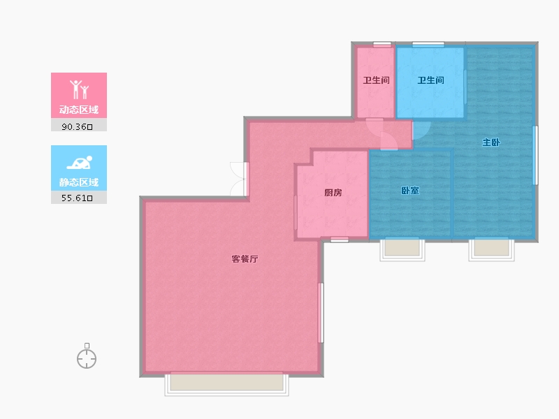 北京-北京市-东直门8号-183.00-户型库-动静分区