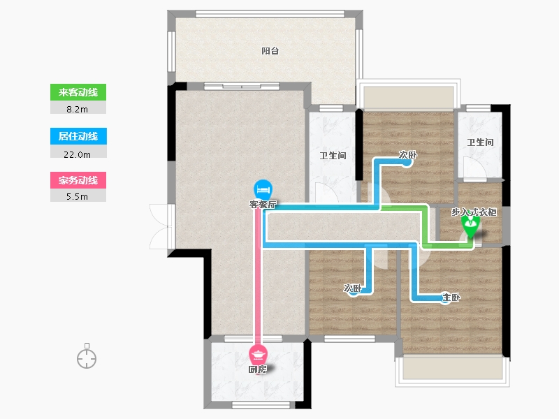 湖南省-怀化市-广达万象-104.53-户型库-动静线