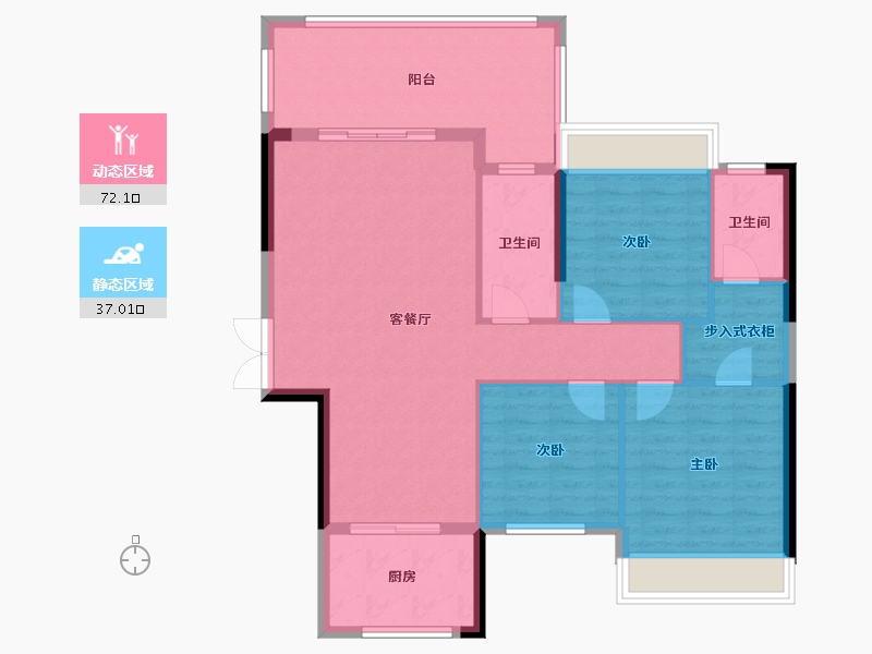 湖南省-怀化市-广达万象-104.53-户型库-动静分区