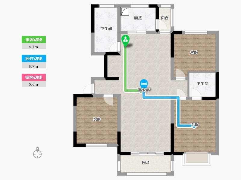 河南省-洛阳市-银隆·开元名邸-B区-112.00-户型库-动静线