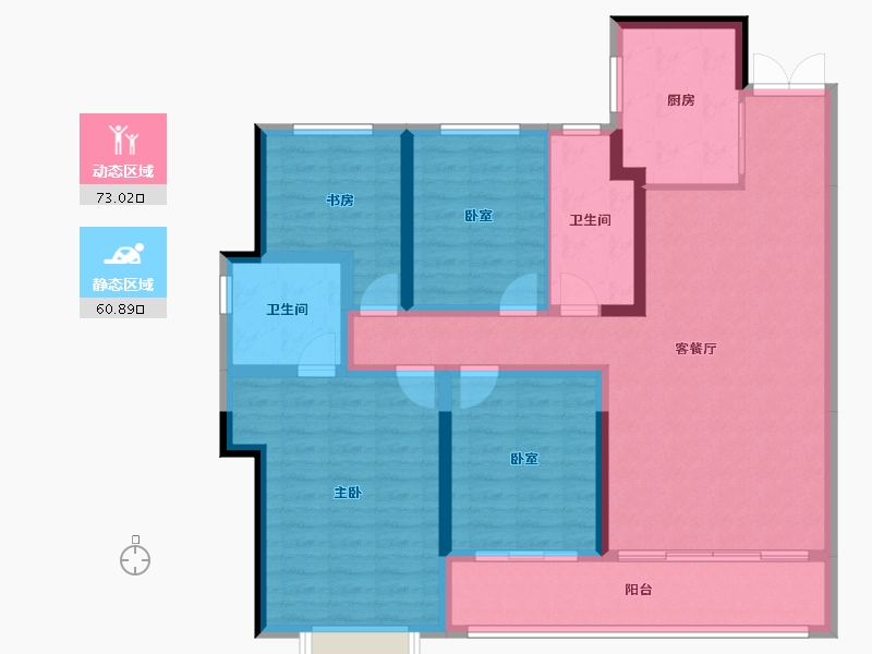 山东省-青岛市-青啤静澜山-120.14-户型库-动静分区