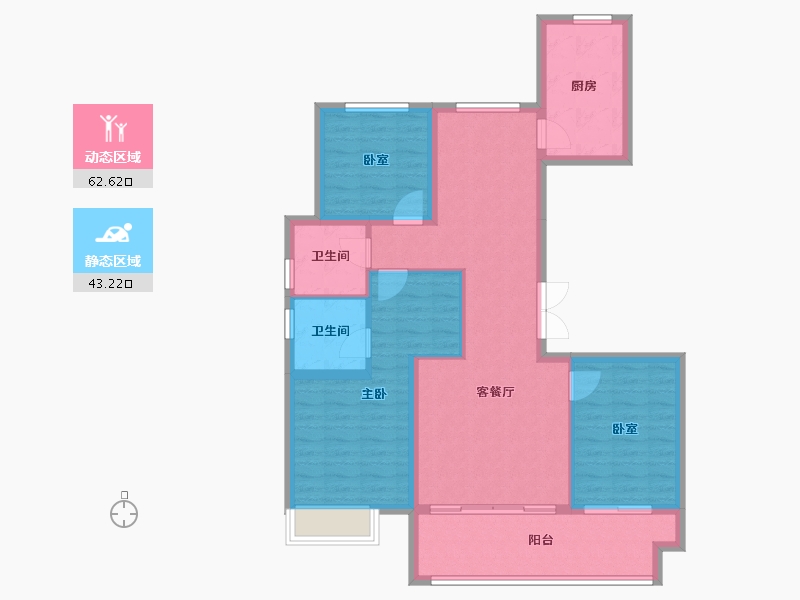 河北省-保定市-玉兰九赋-95.03-户型库-动静分区