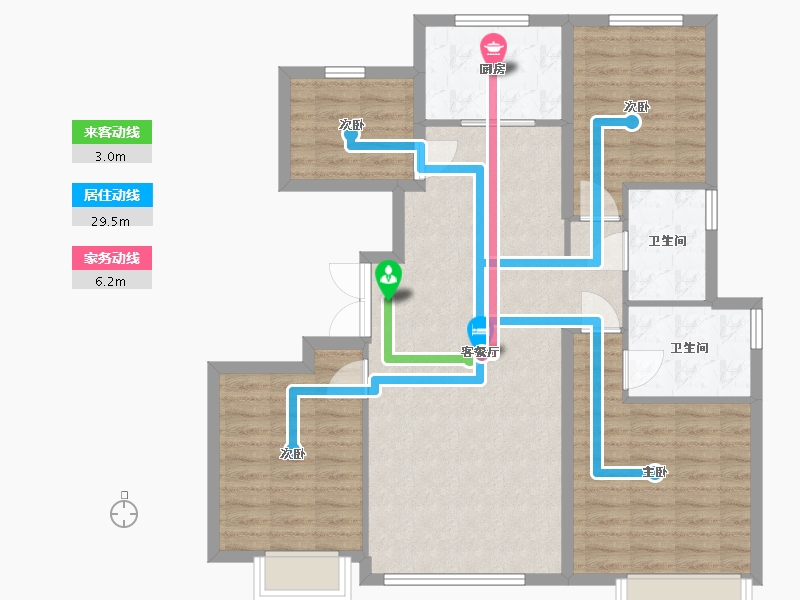 北京-北京市-京投发展·檀谷-99.20-户型库-动静线