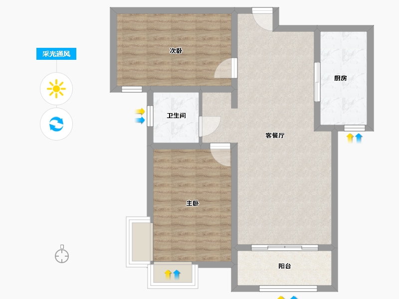 河北省-保定市-玉兰九赋-77.26-户型库-采光通风