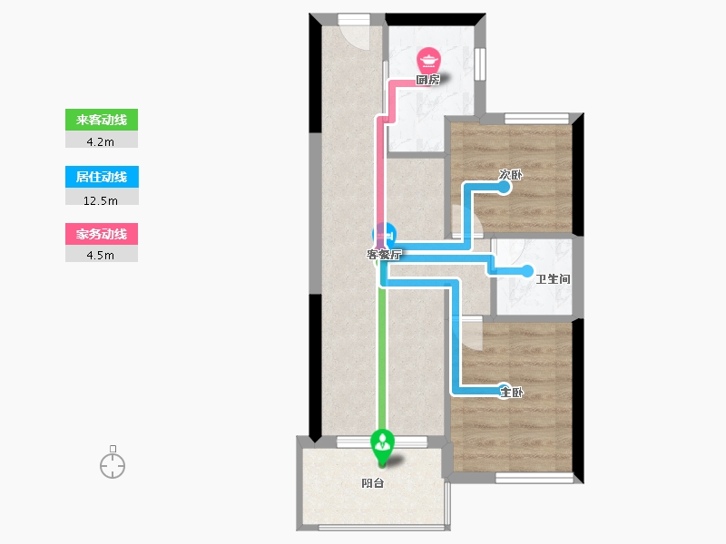 福建省-福州市-建总誉璟-46.40-户型库-动静线