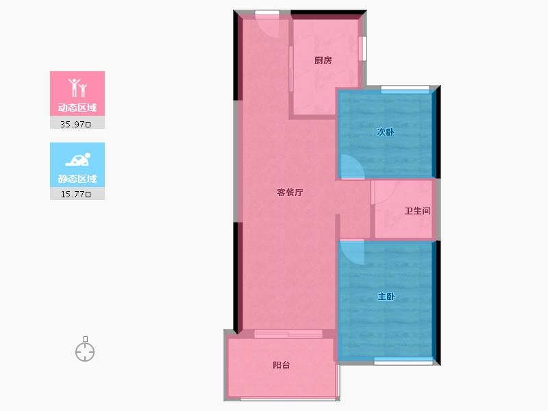 福建省-福州市-建总誉璟-46.40-户型库-动静分区