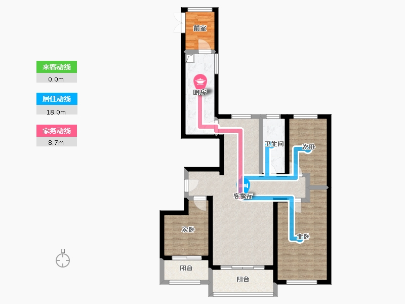 河北省-石家庄市-260公寓-104.00-户型库-动静线