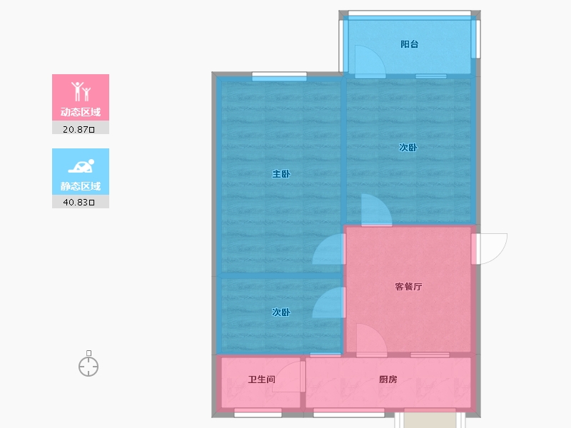 湖北省-襄阳市-工行家属院-55.28-户型库-动静分区