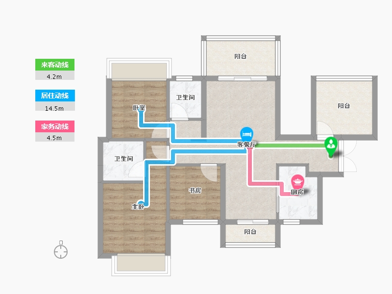 广西壮族自治区-南宁市-金地美域国际-78.47-户型库-动静线