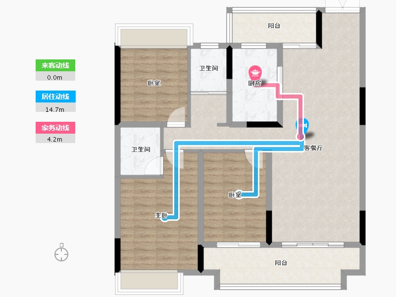 河南省-南阳市-正商如意宽境-106.86-户型库-动静线