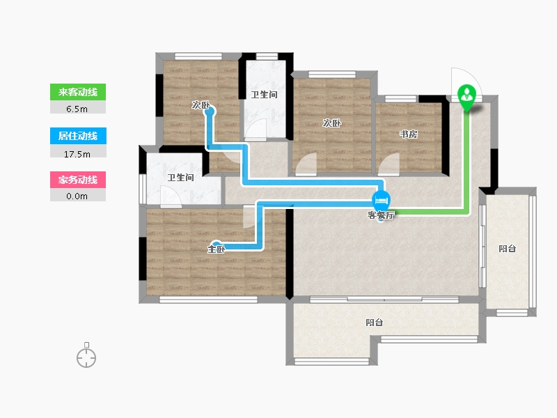 四川省-成都市-中国铁建·青羊樾府-102.00-户型库-动静线