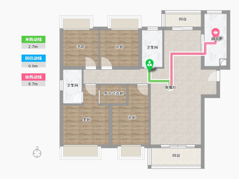 湖南省-株洲市-中粮瑞府-104.00-户型库-动静线