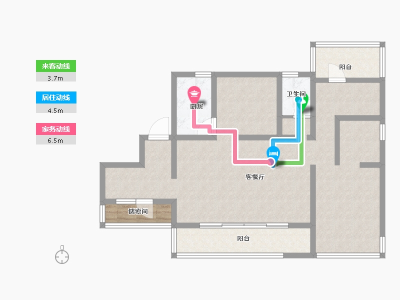 四川省-成都市-华侨城融创春风十里-94.27-户型库-动静线