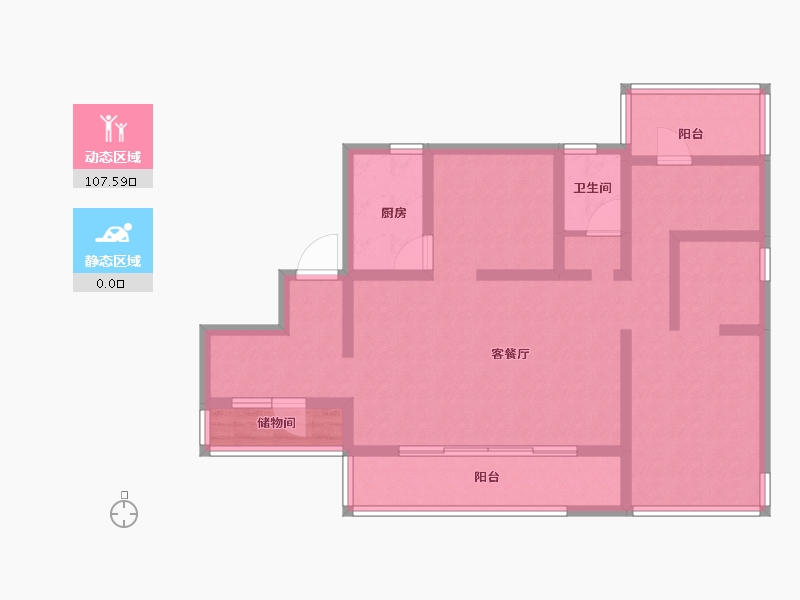 四川省-成都市-华侨城融创春风十里-94.27-户型库-动静分区