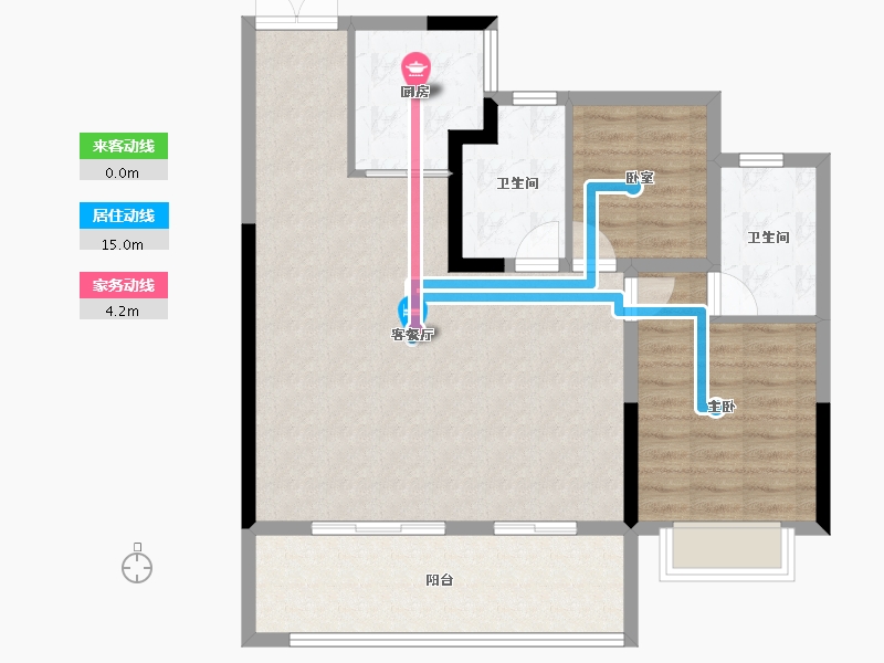 安徽省-合肥市-保利珺悦-89.25-户型库-动静线