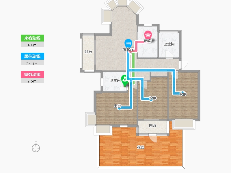 上海-上海市-东兰世茗雅苑-102.00-户型库-动静线