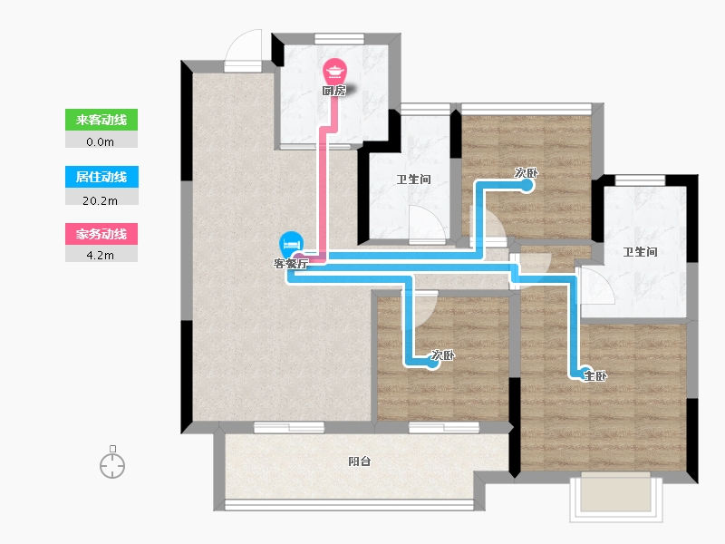 安徽省-合肥市-鼎建璟阳里-79.07-户型库-动静线