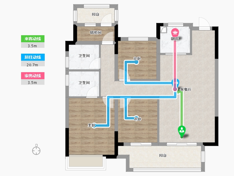 安徽省-宣城市-万兴群贤府-98.05-户型库-动静线