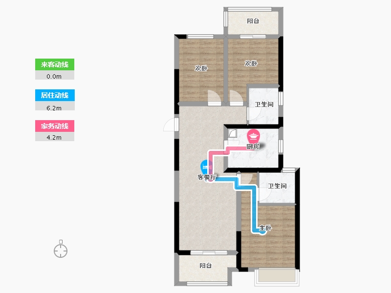 河南省-郑州市-汇泉景悦城-84.00-户型库-动静线