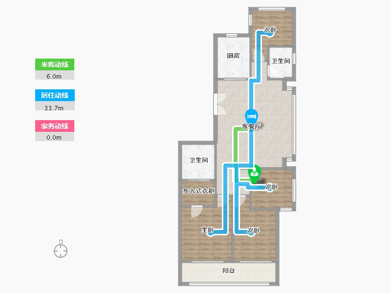 浙江省-杭州市-金航府-101.28-户型库-动静线