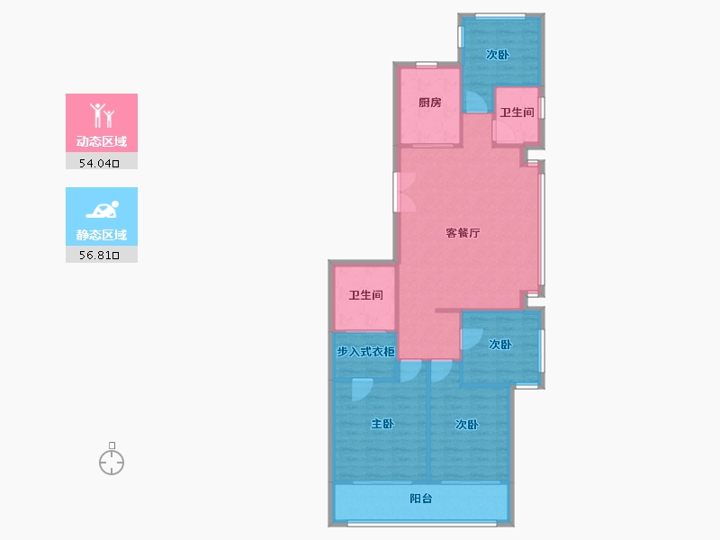 浙江省-杭州市-金航府-101.28-户型库-动静分区