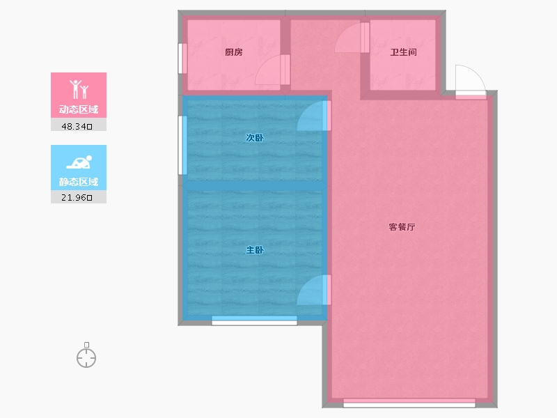 新疆维吾尔自治区-乌鲁木齐市-汇珅园-79.00-户型库-动静分区