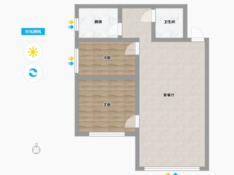 新疆维吾尔自治区-乌鲁木齐市-汇珅园-79.00-户型库-采光通风