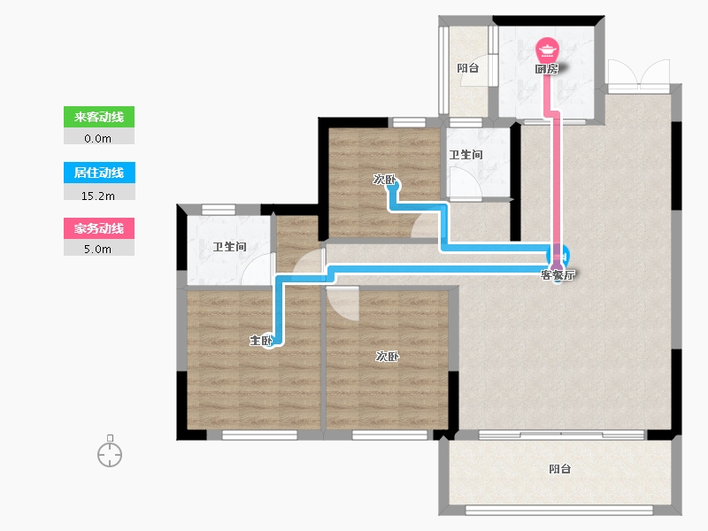 四川省-成都市-中铁卓越时代城-94.40-户型库-动静线